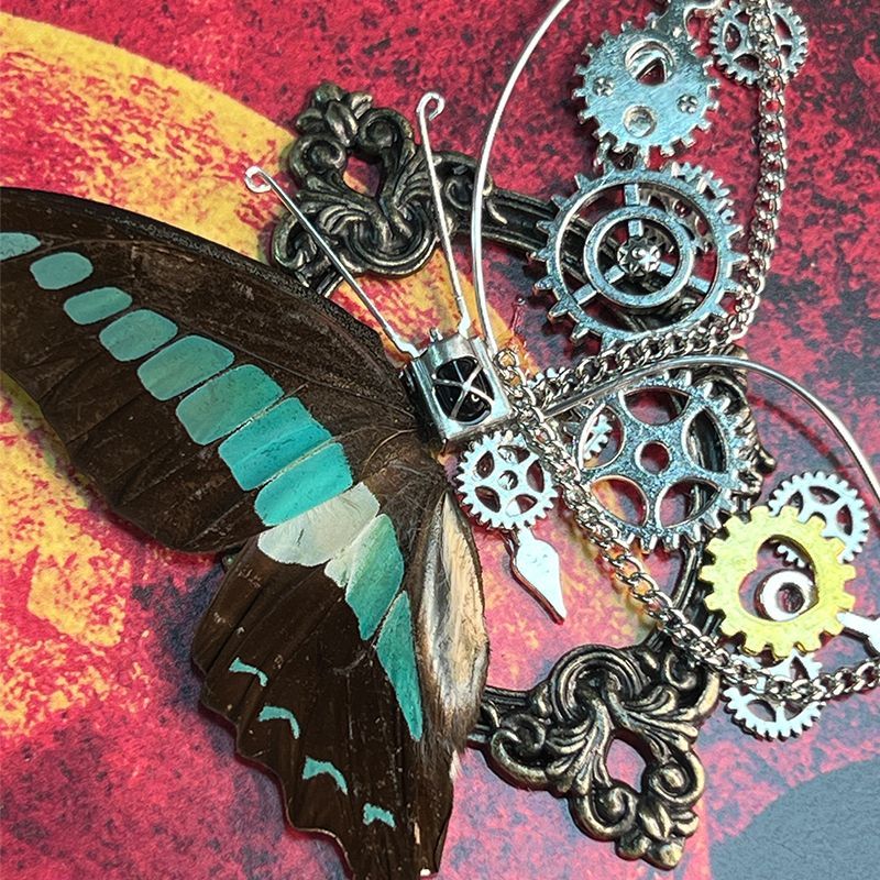 Art Craft And Cloth - Zestaw DIY: Ramka Steampunk z Motylem,