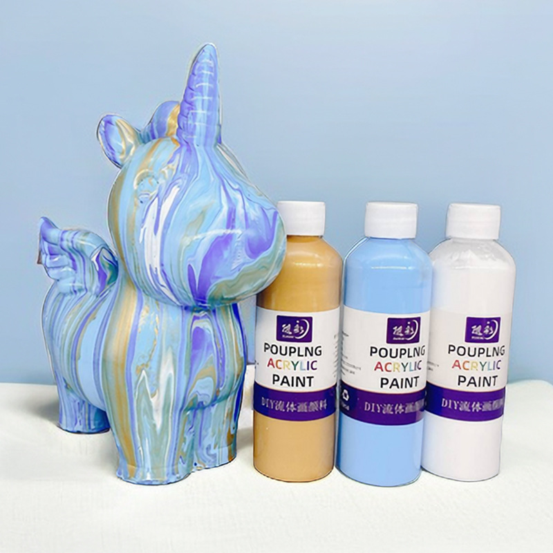 Art Craft Unicorn - Zestaw farb akrylowych Fluid Unicorn White