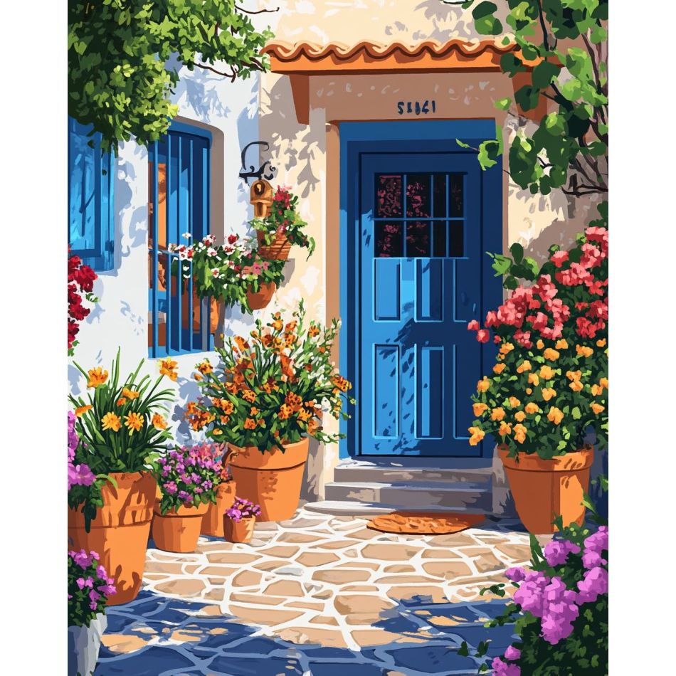 Art Craft Decoration Ideas - RUOPOTY Niebieskie Drzwi Zestawy do Malowania