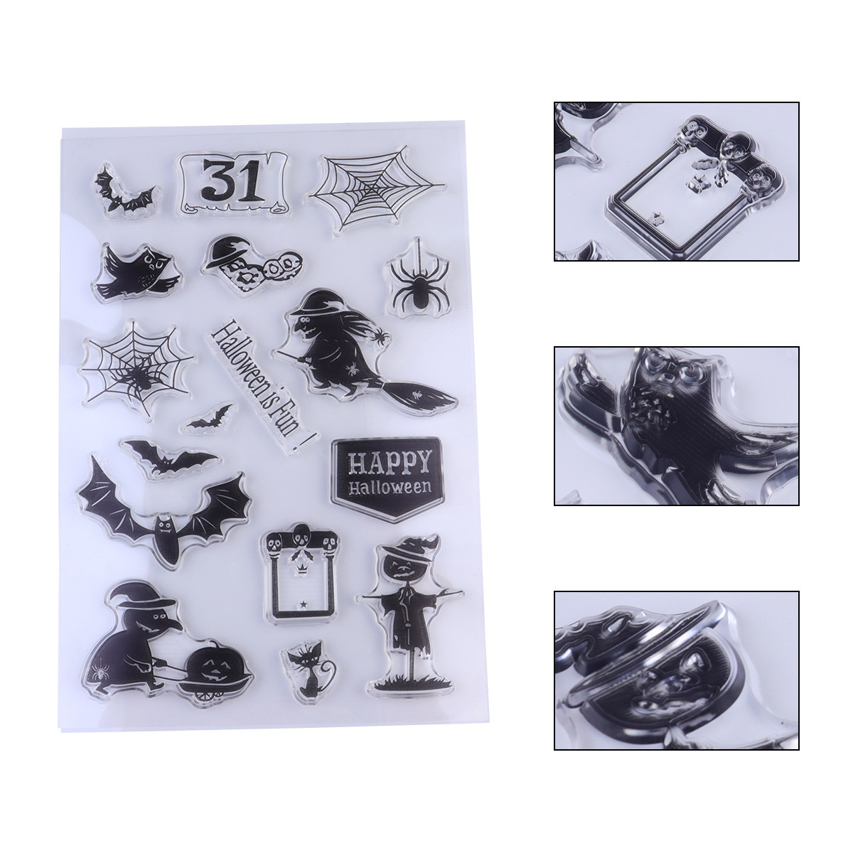 Art Craft Halloween Preschool - Silikonowe stemple dla dzieci, kreatywne wzory,