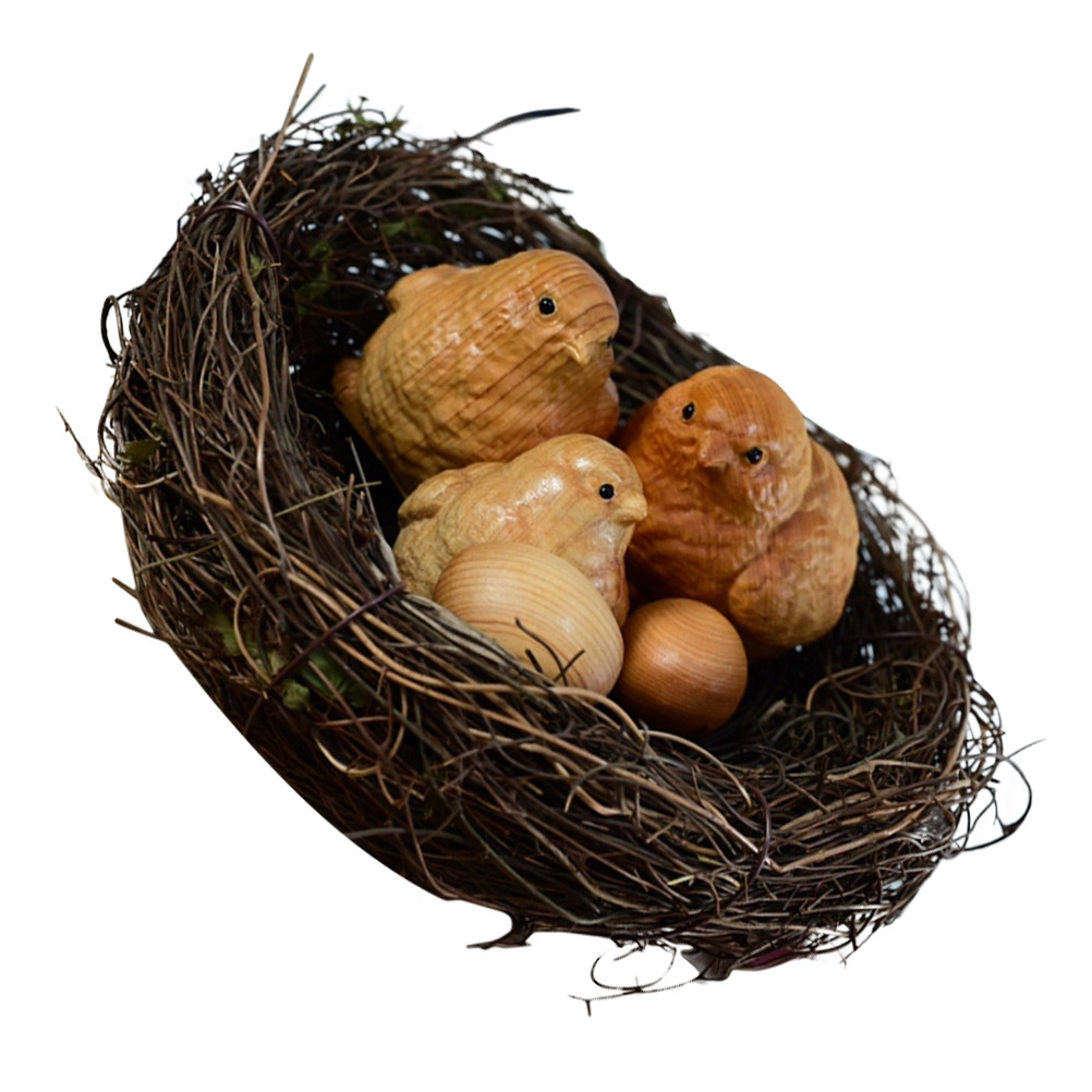 Art Craft Decoration Ideas - 1 Zestaw Małych Figurek Kurcząt z