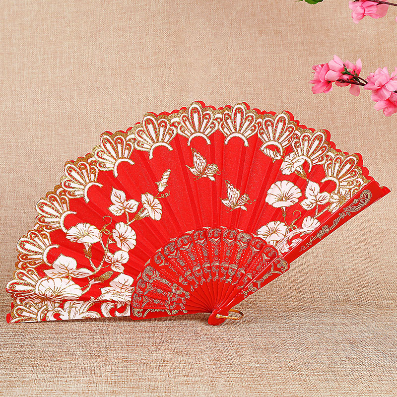 Art Craft And Cloth - Chiński styl Retro składany wentylator wachlarz