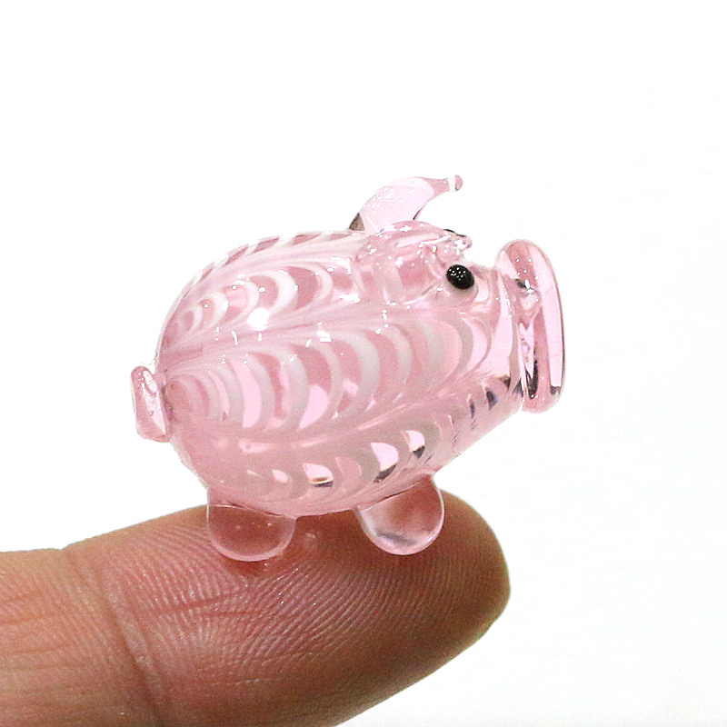 Craft And Art Difference - Figurka świnki z szkła Murano, różne