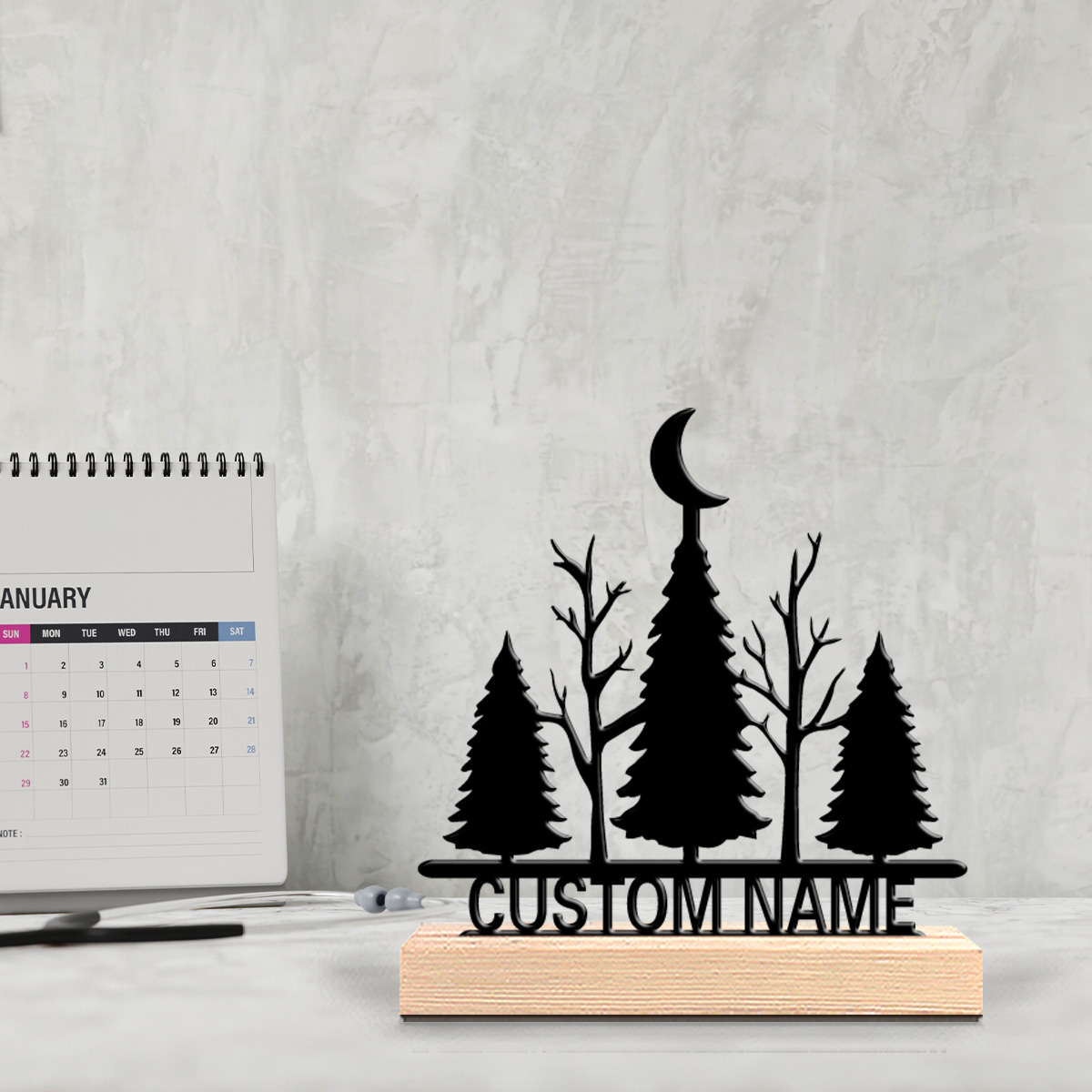 Art Craft Tree - 1 szt. Minimalistyczna metalowa statua drzewa
