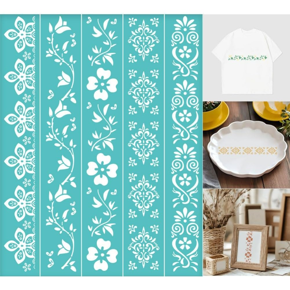 2 szt Kwiatowe obramowania Sza – Silk Screen Printing recenzja i cena
