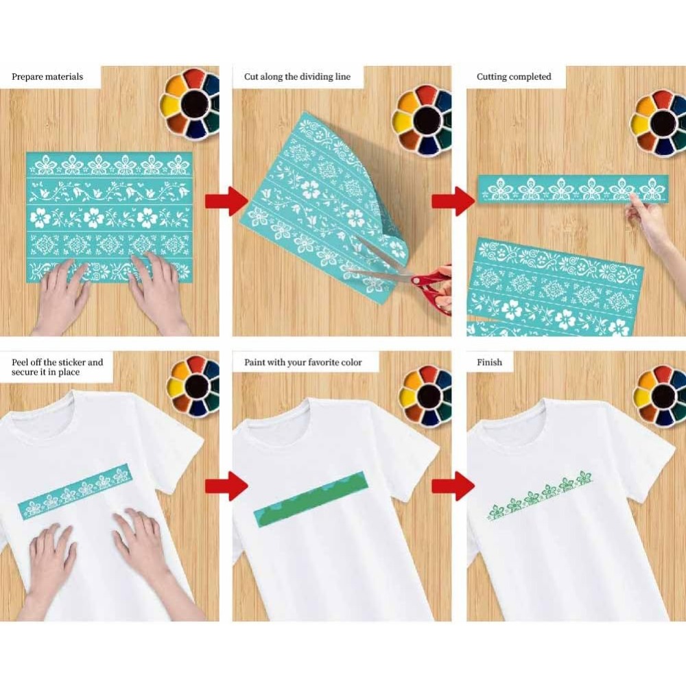 2 szt Kwiatowe obramowania Sza – Silk Screen Printing recenzja i cena