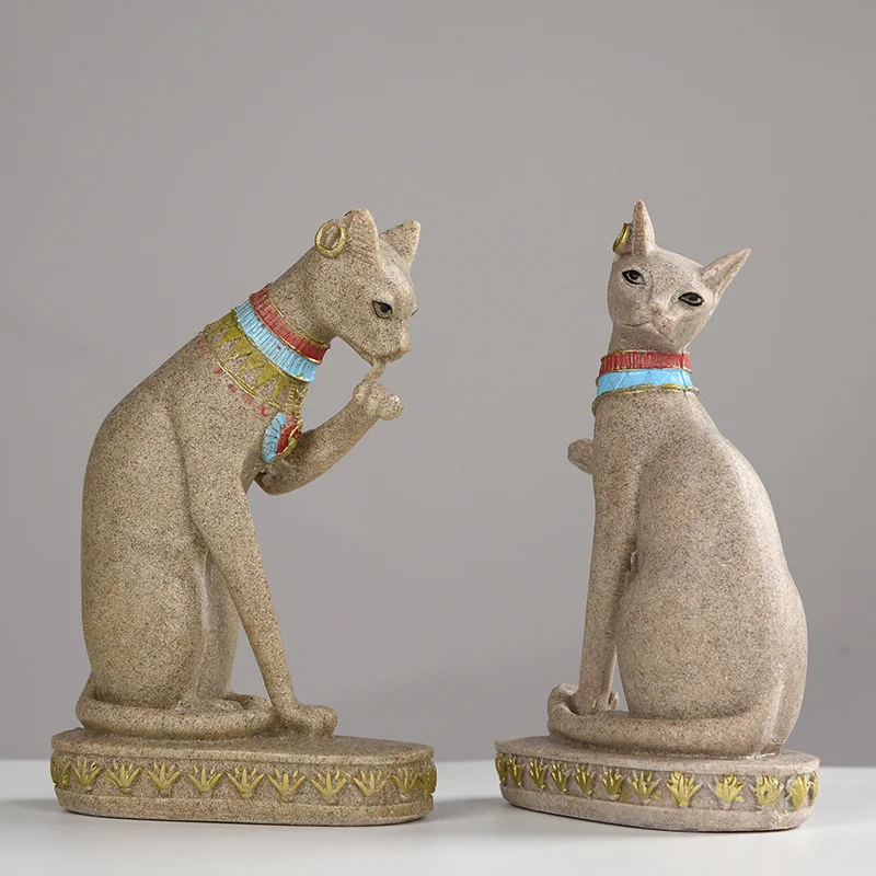 14cm egipskie koty bóg statua  – Art Craft Decoration Ideas recenzja i cena