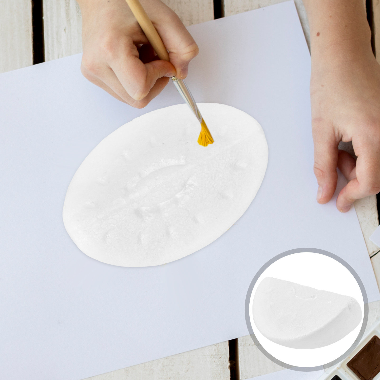4 sztuki białych piankowych pl – Art And Craft Vegetable recenzja i cena
